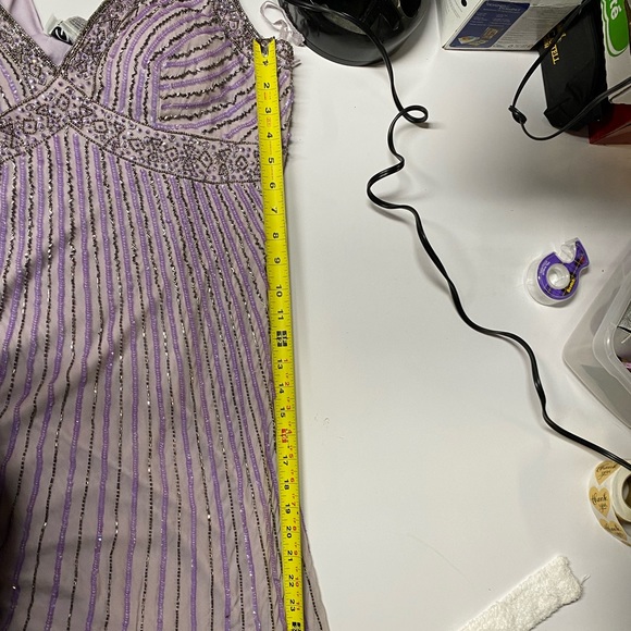 Patra purple bead embellished dress - Picture 5 of 13
